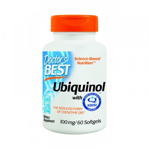 Снимка на Ubiqinol (Убиквинол) Диетична добавка с канека, 100мг, 60 капсули, Doctor's Best за 78.74лв. от Аптека Медея