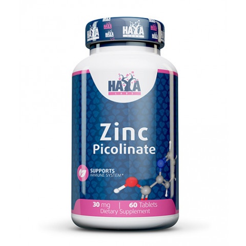 Снимка на Zinc Picolinate (Цинк пиколинат) 30мг х 60, Haya labs за 14.99лв. от Аптека Медея
