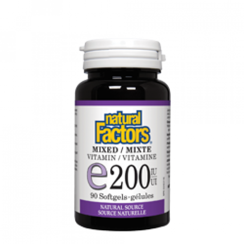 Снимка на Витамин Е, 200IU, 90 капсули, Natural Factors за 28.89лв. от Аптека Медея