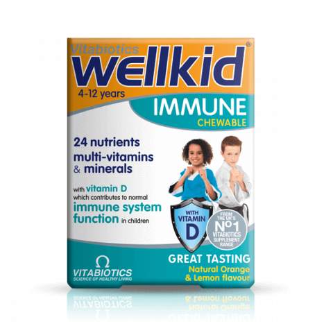 Снимка на Wellkid Immune Мултивитамини и минерали за деца, за дъвчене, 30 бр., Vitabiotics за 24.49лв. от Аптека Медея