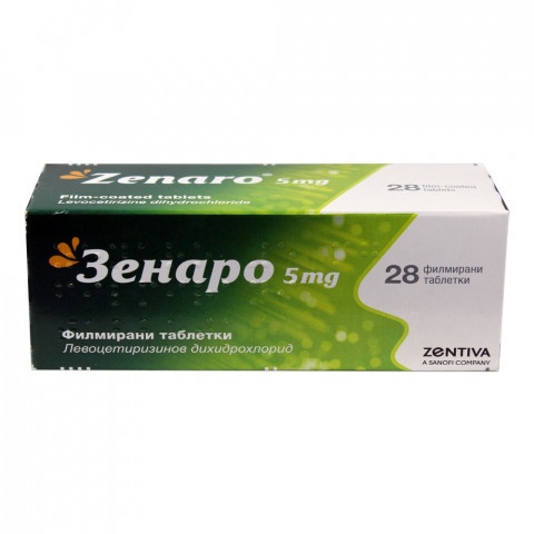 Снимка на Зенаро Таблетки при алергичен ринит, 5мг, 28 филмирани таблетки за 18.19лв. от Аптека Медея