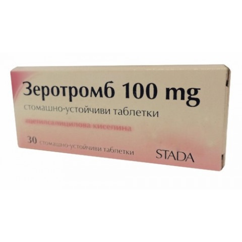 Снимка на Зеротромб, 100мг, 30 таблетки за 4.89лв. от Аптека Медея