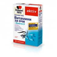 Doppelherz Витамини за очи + Омега 3, лутеин, зеаксантин, 30 капсули