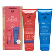 Apivita SPF50 слънцезащитен хидратиращ и освежаващ крем за лице и тяло 100мл. + Успокояващ и охлаждащ крем за след слънце 100мл. 