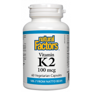 Витамин К2, 100мкг, 60 капсули, Natural Factors