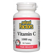 Витамин C 1000 мг. с удължено освобождаване и Биофлавони, таблетки х 90, Natural Factors