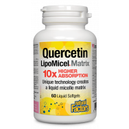 Кверцетин LipoMicel Matrix 250мг - мощен антиоксидант, софтгел капсули x 60, Natural Factors