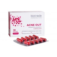 Капсули за поддържане и грижа за кожа, склонна към акне, 30 броя, Biotrade Acne Out