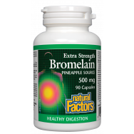 Бромелаин за храносмилателна система, 500мг, 90 капсули, Natural Factors