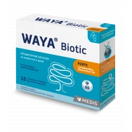 Waya Biotic Forte за балансирана чревна микрофлора, за възрастни и деца, капсули x 15, представляват хранителна добавкаMedis е хранителна добавка под формата на растителни капсули, подходящи за възрастни и деца над 2 годишна възраст. Една капсула съдържа 