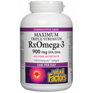 RX Omega 3 Maximum Triple Strenght омега 3 мастни киселини 1425мг х 150 капсули, Natural Factors