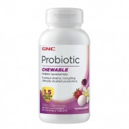 Probiotic Chewable 1,5 Billion CFU`s Vanilla Berry - мощен пробиотик, дъвчащи таблетки х 100, GNC