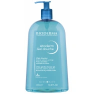 Успокояващ и почистващ душ гел за суха и чувствителна кожа, 1 л., Bioderma Atoderm
