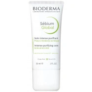 Коригиращ крем за лице при акнеична кожа, 30 мл. Bioderma Sebium Global 