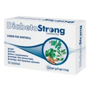 Диабето Стронг Подкрепя нормалните нива на кръвната захар, 30 таблетки