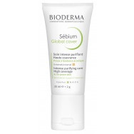 Интензивен оцветен крем за лице при акнеична кожа, 30 мл. Bioderma Sebium Global Cover