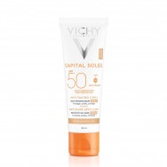 Слънцезащитен тониран крем за лице против пигментни петна, 50 мл, Capital Soleil SPF50+ Vichy