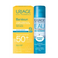Слънцезащитен хидратиращ крем за лице, 50 мл., Uriage Bariesun Cream SPF50+ + Подарък Термална успокояваща вода, 50 мл. Uriage Eau Thermale