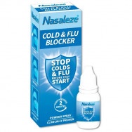 Nasaleze Cold & Flu Blocker Прахообразен спрей за нос за защита от вируси и бактерии бактерии, 800 мг., Milton 