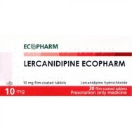 Лерканидипин 10 мг., таблетки х 30, Екофарм