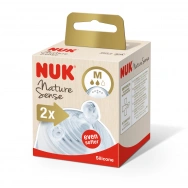Nuk Nature Sense Softer биберон за храна, силикон 0+ M х 2 броя