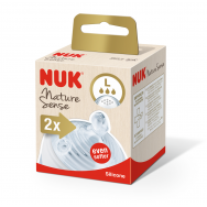 Nuk Nature Sense Softer биберон за храна, силикон 0+ L х 2 броя