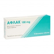 Афлак 100 мг. таблетки х 10, Unipharm