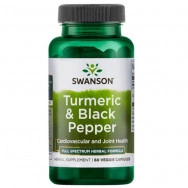 Turmeric & Black Pepper (Куркума и черен пипер) 605мг., веге капсули х 60, Swanson