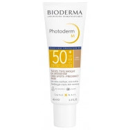 Слънцезащитен тониран гел-крем за лице при пигментни петна, златист цвят, 40 мл., Bioderma Photoderm M SPF50+