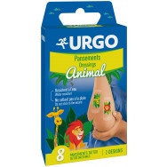 Водоустойчиви пластири за деца, х 8 броя, Urgo Tattoo Animal