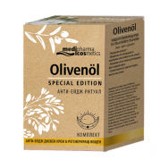 Комплект Анти-Ейдж Ритуал - Дневем крем за лице за суха кожа, 50 мл. + Регенериращ нощен крем за лице със серамиди, 50 мл., Olivenol Special Edition Gold