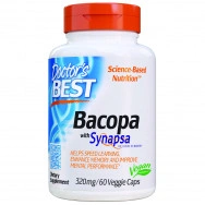 Bacopa With Synapsa (Бакопа и Синапса) 320 мг.- За добра памет и развиване на умствената дейност, капсули х 60, Doctor`s Best
