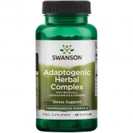 Adaptogenic Herbal Complex (Родиола, Ашваганда, Женшен Комплекс) - подпомага преодоляването на стреса , капсули х 60, Swanson