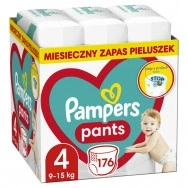Пелени-Гащички от 9-15 кг. х 176 броя, Pampers Pants Monthly Pack №4