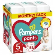 Пелени-Гащички от 12-17 кг. х 152 броя, Pampers Pants Monthly Pack №5