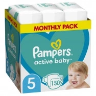 Пелени за деца от 12-17 кг. х 150 броя, Pampers Monthly Pack №5