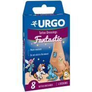 Водоустойчиви лепенки за деца, х 8 броя, Urgo Tattoo Fantastic
