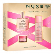 Nuxe Best Sellers Pink Fever - Флорално сухо масло, 50 мл. + Балсам за устни, 15 г. + Very Rose Мицеларна вода, 100 мл.