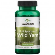 Пълен Спектър Див Ям (Full Spectrum Wild Yam) 400 мг., капсули х 60, Swanson