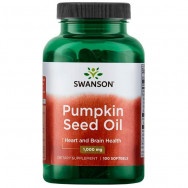 Масло от Тиквено Семе (Pumpkin Seed Oil) 1000 мг., софт гел капсули х 100, Swanson