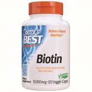 Биотин 10,000 мкг. (Biotin), капсули х 120, Doctor`s Best