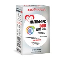 Магнефорс Депо Магнезий 500 мг. + Витамин B6, таблетки с удължено действие х 30, Abopharma