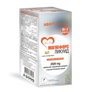 Магнефорс Ликуид 2500 мг. Магнезиев цитрат с вкус на портокал, течни стикове х 10 + 2 броя подарък, Abopharma