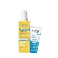 Uriage Bariesun SPF50+ Слънцезащитен спрей за деца 200 мл. + Creame Lavante Измивен крем за лице и тяло 50 мл.