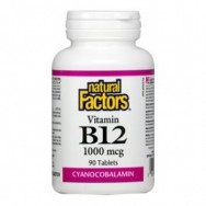 Витамин B-12, 1000мкг, 90 таблетки, Natural Factors