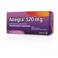 Allegra (Алегра) Таблетки при сенна хрема, 120мг, 10 филмирани таблетки, Sanofi