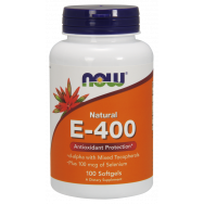 Витамин Е, 400IU, 100 капсули, Now Foods