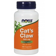 Cat's claw (Котешки нокът) Хранителна добавка, 500мг, 100 капсули, Now foods