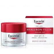 Eucerin Hyaluron-Filler + Volume-lift Крем дневен нормална кожа лайт х 50мл