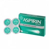 Аспирин Ултра, Ацетилсалицилова киселина, 500мг, 8 обвити таблетки, Bayer